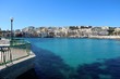 Waterfront of Marsaskala at the Mediterranean Sea, Malta