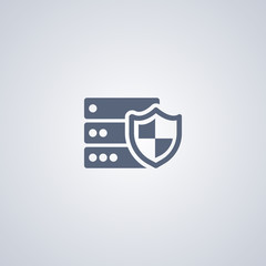 Poster - Security icon, server protection icon