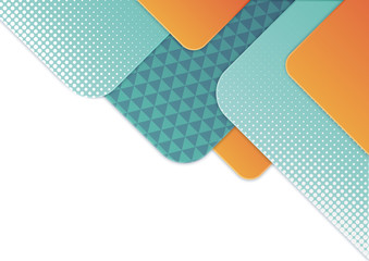 Poster - Abstract background with the effect of three-dimensional layers.