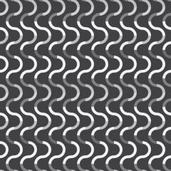 Poster - Abstract seamless pattern of waves and lines.