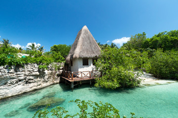 Wall Mural - Idyllic Mexican jungle scenery