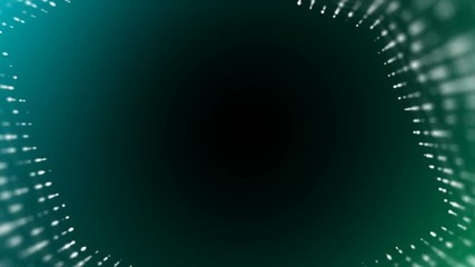 Poster - Frame of pulsating elements. Place for text. Plexus business background. Depth of field. Multicolored background 2. Seamless loop.