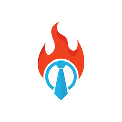 Poster - Fire Job Logo Icon Design