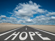 © Jay Koppelman - Hope text on highway inspirational concept