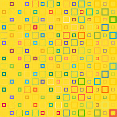Poster - Abstract background with colorful squares and wavy thickness gradient