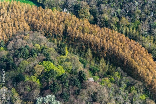 Poster vue aérienne d'une rivière dans la campagne près de Dinan - 22