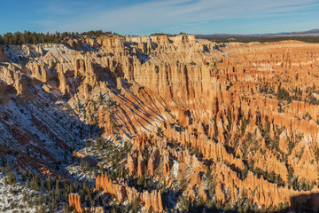 Canvas Print - Scenic Winter Landscape in Bryce Canyon Utah