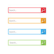 © brovkoserhii - Search bar boxes buttons. isolated on white background. Vector illustration.