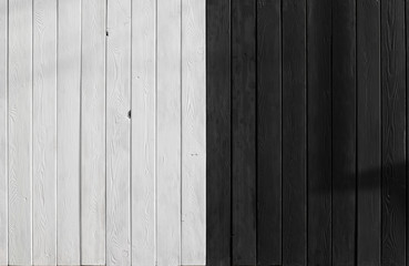 Wall Mural - abstract black and white wooden boards background