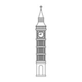 Fototapeta Big Ben - Big ben clock vector illustration graphic design