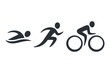 Triathlon activity icons