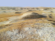 Dried lacustrine bottom and remnants of ancient lake chad close to Faya Largeau oasis

