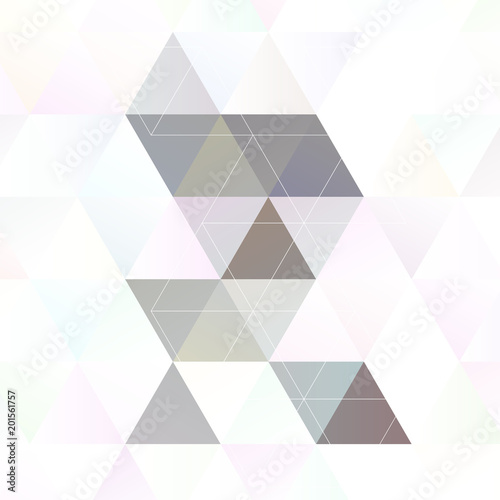 Fototapeta na wymiar Scandinavian style abstract triangular art