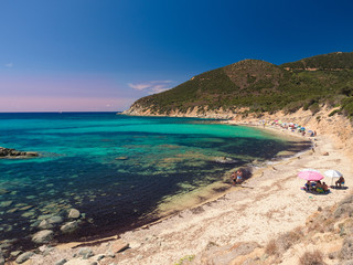 Wall Mural - One of the marvelous and uncontaminated beaches of the island of Sardinia.