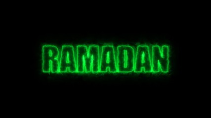 Poster - Ramadan text on black, 3d rendering background, computer generating for holidays festive design