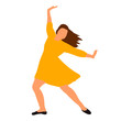 © zolotons - flat style girl beautifully dances