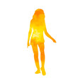 © zolotons - isolated, icon, watercolor silhouette girl