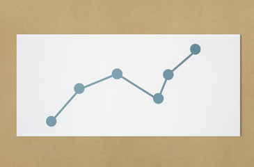 Poster - Line graph data analysis icon