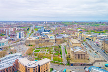 Aerial View Of Liverpool Including Saint George Hall, Walker Art Gallery And The World Museum, England