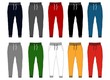 design vector template pants collection for men 