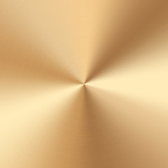 Wall Mural - colorful golden cone gradient. vector polished plate with metal texture