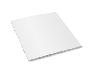 Fototapete - Vector white mock up of magazine isolated.