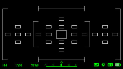 Vector template for your design. Camera viewfinder. Focusing screen of the camera. Viewfinder camera recording.