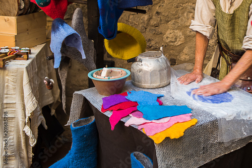 Fotografie, Obraz Lavorazione panni cenci - Limatola Castello