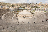 View on the ancient Roman Theater located in capital of Jordan, Amman