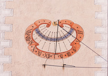 Large Sundial On The Wall