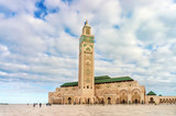 Fototapeta  - Tower Mosque Hassan II in Casablanca