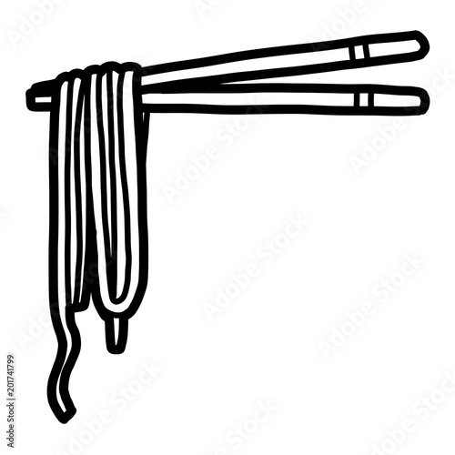 Chopsticks And Noodle Cartoon Vector And Illustration Black And White Hand Drawn Sketch Style Isolated On White Background Stock Vector Adobe Stock Chopsticks And Noodle Cartoon Vector And Illustration Black And White Hand Drawn Sketch Style Isolated On White Background Stock Vector Adobe Stock