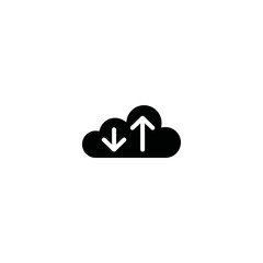 Wall Mural - download cloud icon. sign design