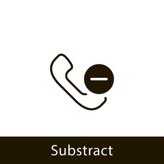 Canvas Print - phone icon. substract phone. sign design