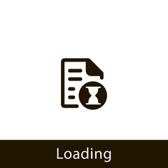 Canvas Print - document icon. loading document. sign design