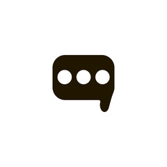 Sticker - speech bubble icon. sign design