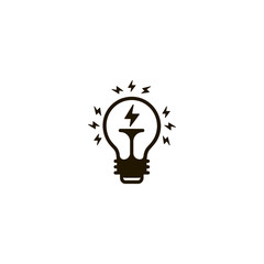 Sticker - light bulb icon. sign design