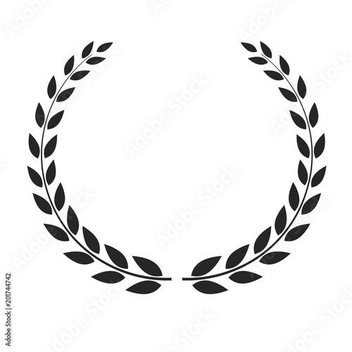 Vector Laurel Wreath Placed On White Background Buy This Stock Vector And Explore Similar Vectors At Adobe Stock Adobe Stock