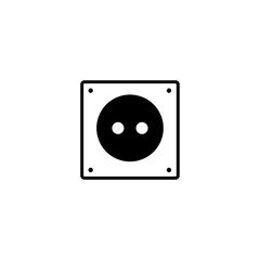 Wall Mural - socket icon. sign design