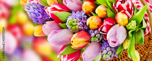 Springtime flowers and decorations © PhotoSG