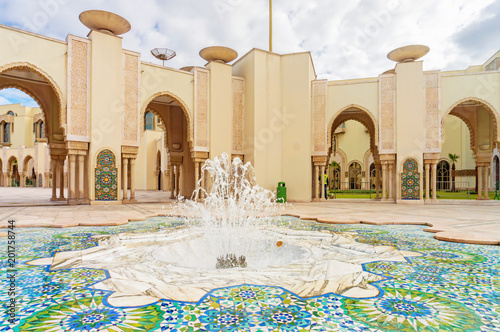 Fotografía Fountain in Tower Mosque Hassan II in Casablanca
