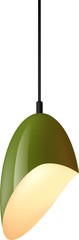 Wall Mural - Olive chandelier 3d