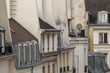 Paris, France, ulice i dachy