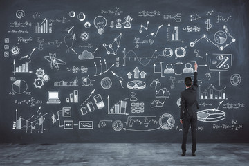 Poster - Research and success concept