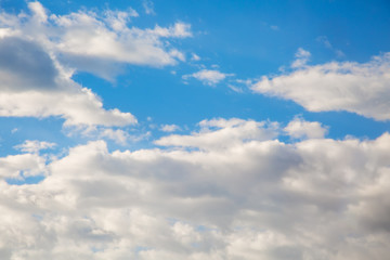 Cloudy blue sky abstract background