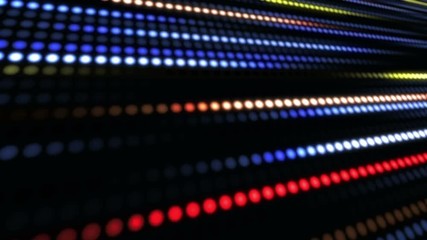 Poster - Digital abstract moving light dots pattern for background and screensaver