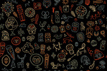 Tribal Ethnic Elements, Seamless Pattern For Your Design