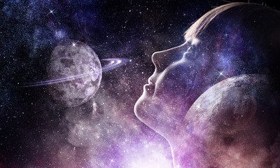 Wall Mural - mystery of space world