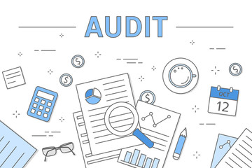 Poster - Audit concept illustration.