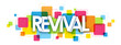 REVIVAL colourful letters icon